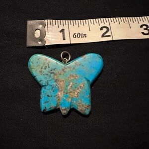 Turquoise color Butterfly Pendant